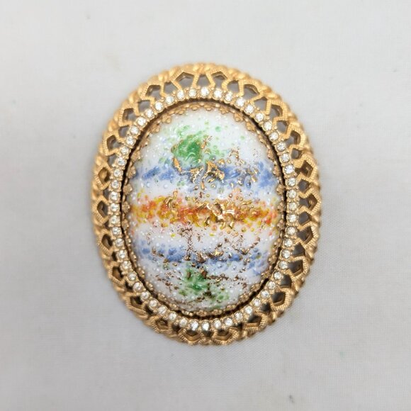 DeNicola | Jewelry | Vintage 96s Signed Denicola Painted  Vintage 1960s Signed DeNicola Painted Easter Egg Brooch